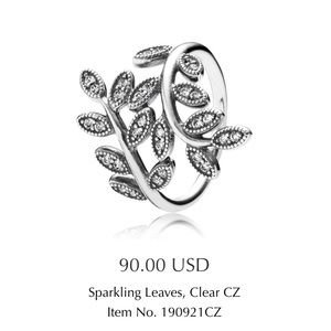 Pandora Leaves Ring - size 6